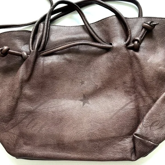 FREE PEOPLE Head Over Heels Tote / Shoulder Bag In Espresso NWT